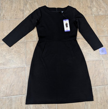 Buffalo David Bitton sz XS Sheath Dress knit Black above knee stretchy 4471