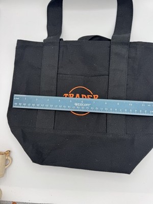  NWT Trader Joe s Mini Tote Bag BLACK. So cool!  Sold out in stores