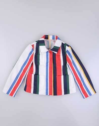 RRP€300 MARNI Kids Blazer Jacket Size 4Y Striped Single-Breasted Made in Italy