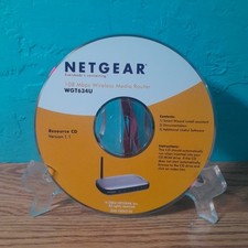 Vintage Netgear Wi-Fi Router WGT634U Resource Driver CD Disc Version 1.1