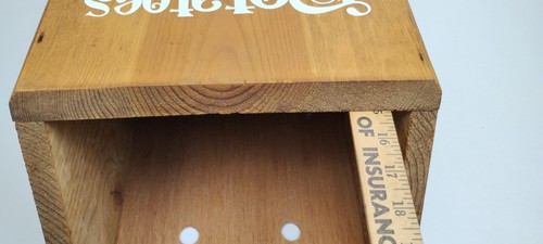 Patate fatte a mano Taters 'N cipolle contenitore in legno 23" casale country box - Foto 6 di 15