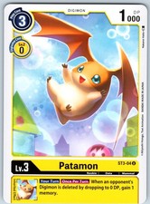 Patamon Uncommon Starter Deck 03: Heaven's Yellow  ST3-04 U NM
