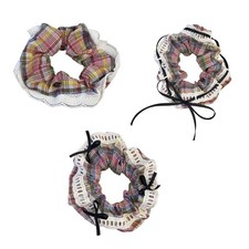 Large Hair Tie Lace Hair Scrunchies PonytailHolder Women Hair Ornaments