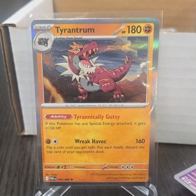 Pokémon Tyrantrum 045/088 POR Holo Rare Stage 2 Dragon 180 HP