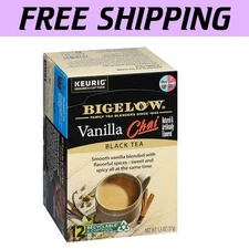Bigelow Vanilla Chai K-Cup Pods - 72 Caffeinated Black Tea Pods for Easy Brewing