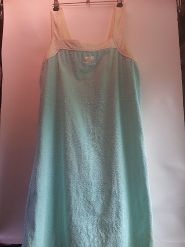 Courrèges, Courreges Vintage Strandkleid Frottee Slip