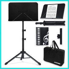 Sheet Music Stand,5 in 1 Dual-Use Folding Sheet Music Stand  Desktop Book St...