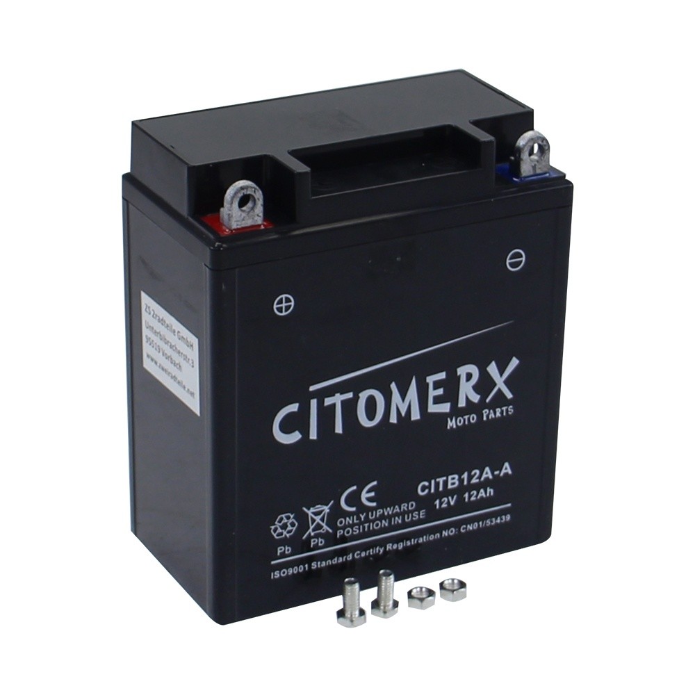 BATTERIE Gel-Batterie YB12A-A 51211 12V 12AH für Kawasaki Z 750 GP KZ750R 1982