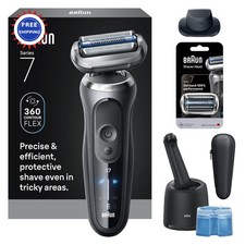 Electric Razor for Men Series 7 4-in-1 Clean & Charge Center S7 7185cc Braun