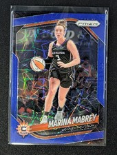 2025 Panini Prizm WNBA #18 Marina Mabrey Blue Velocity Prizm Connecticut Sun