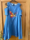 Jolie robe bleue ample motif papillon taille M Molly Bracken