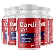 CardiVit Blood Health Support Supplement - Cardi Vit -  5 Bottles