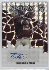 2021 Panini Mosaic Draft Picks Scripts Mosaic Tamorrion Terry #SM-TT Auto 1ek2