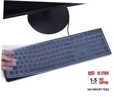 Clear Keyboard Cover Compatible with Clear for Dell KB216 KM636 Keyboard 