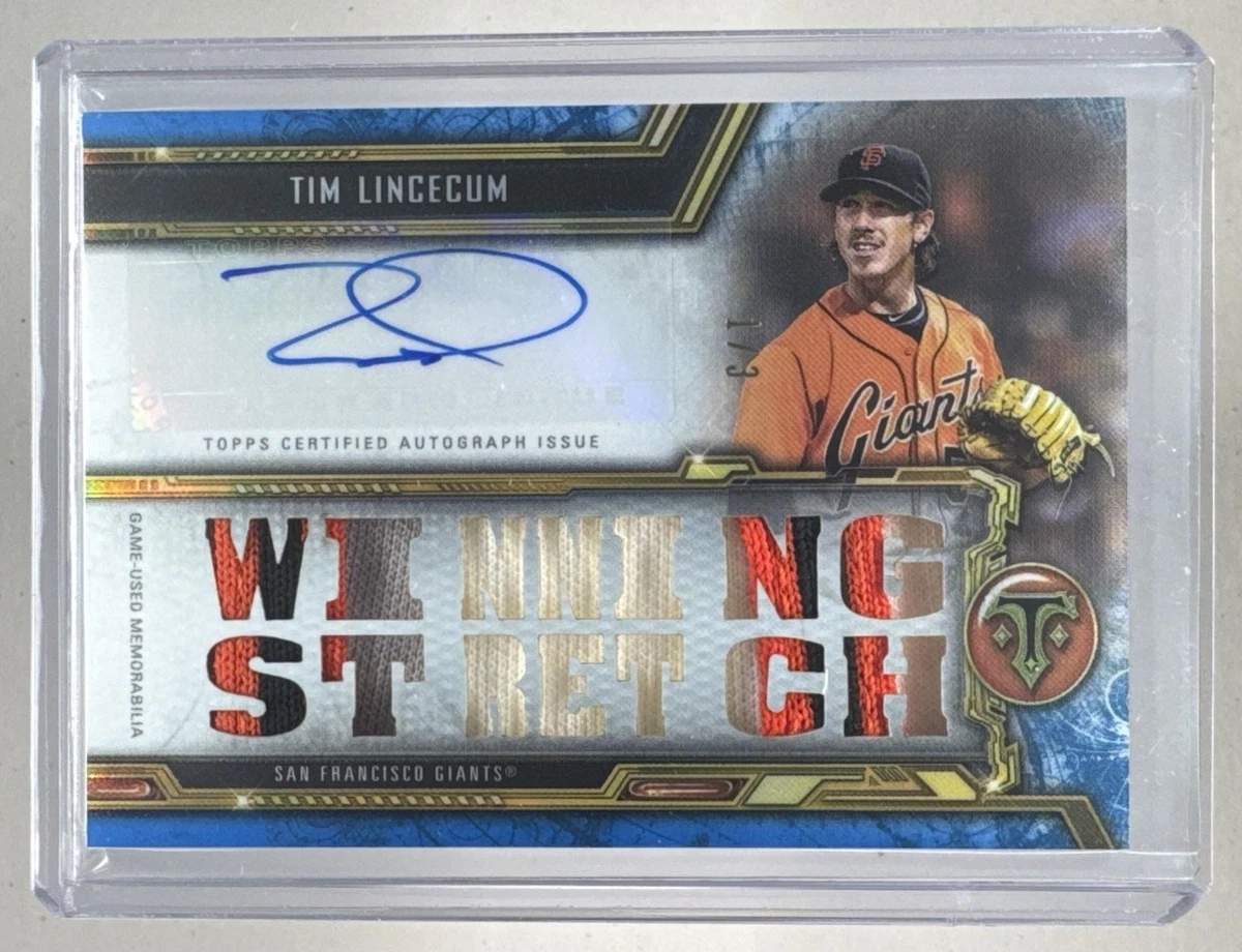 Tim Lincecum Baseball San Francisco Giants Autographed Sports