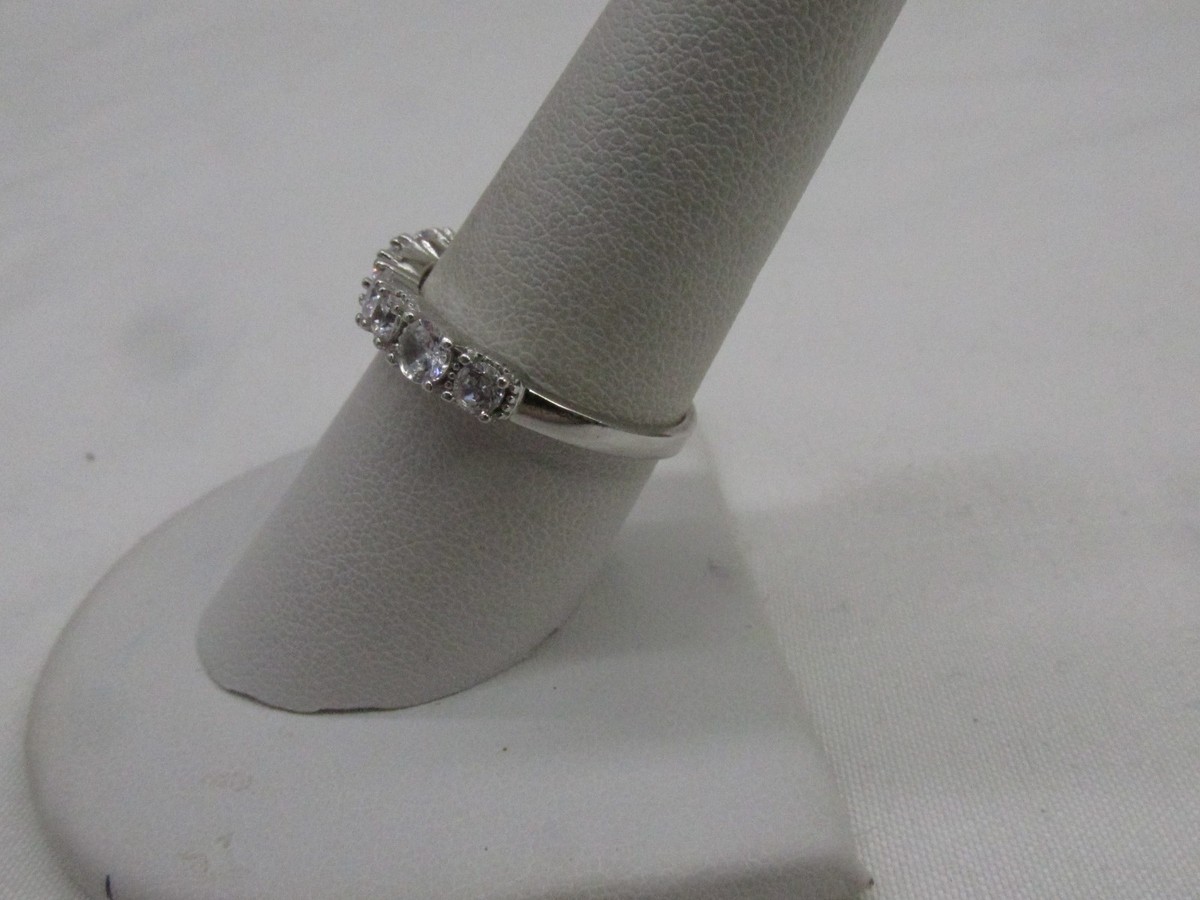 Vintage Sterling Silver Curved Shape Design Band Style Ring Sz 8 
