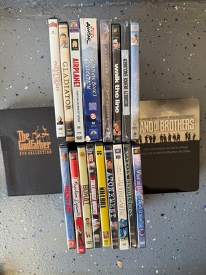 DVD Movie Lot 18 Titles Godfather Band of Brothers Gladiator Kill Bill Matrix