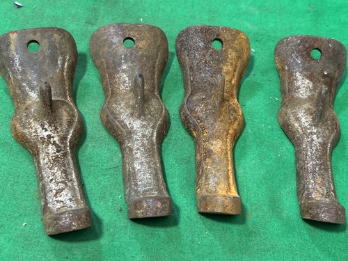Antique Cast Iron Leg Foot for Wood Coal Burn Pot Belly Stove Parlor Parts Legs