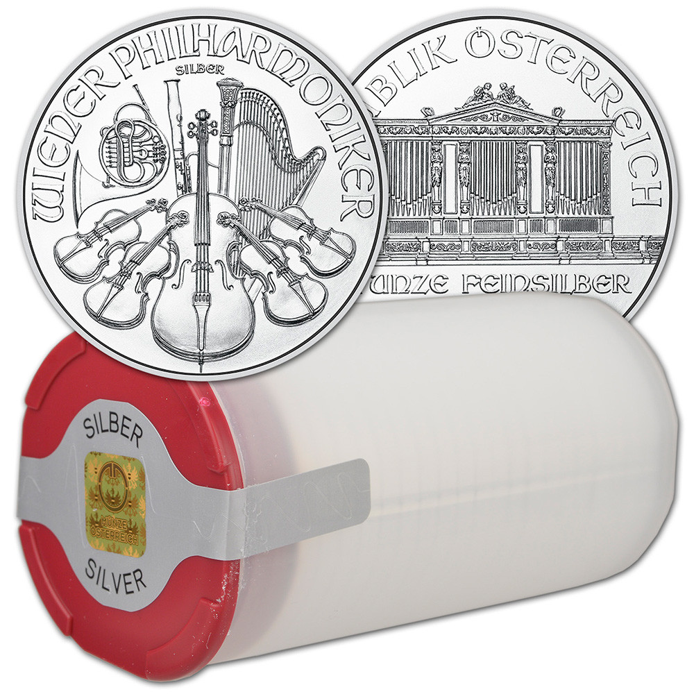 2025 Austria Silver Philharmonic 1 oz 1.5 Euro - 1 Roll 20 BU
