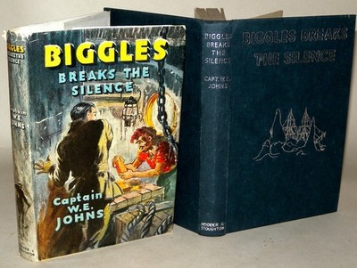 Biggles Breaks the Silence 1949 1st Ed DJ W E Johns Hodder Stoughton