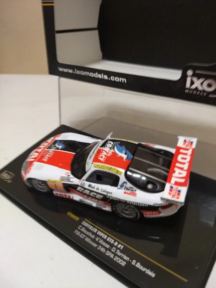 IXO 1/43 GTM058 CHRYSLER VIPER GTS-R #1 Winner 24H SPA 2002 VOSSE-BOUCHUT-TERRIE - Immagine 4 di 4