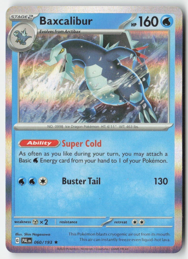 Baxcalibur 060/193 Rare MP Holo - Paldea Evolved