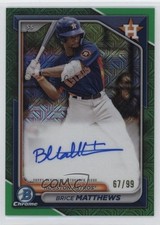 2024 Bowman Chrome Green Refractor /99 Brice Matthews #BMA-BM Auto g2u