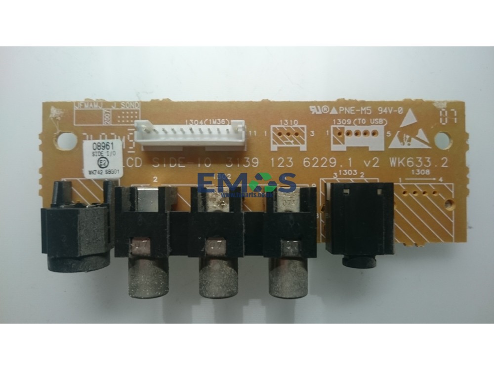 3139 123 6229.1 SIDE JACK ( AV INPUT ) FOR PHILIPS GENUINE 42PFL5522D/05