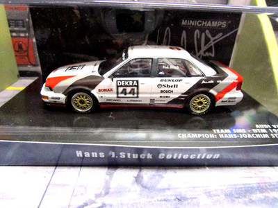 AUDI V8 DTM Quattro 1990 Saison #44 Stuck Meister SMS + Untersch Minichamps 1:43