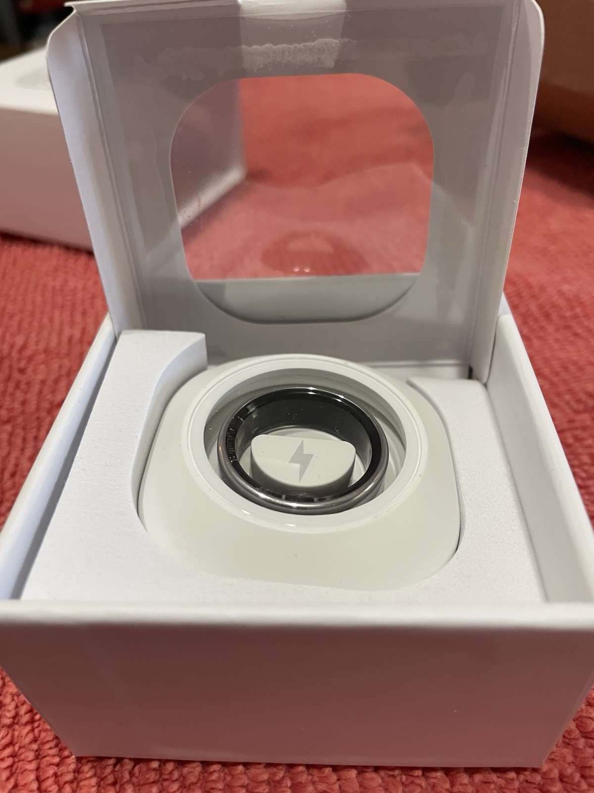 Smart Ring Fitness & Sleep Tracker Bluetooth Silver Size 11  