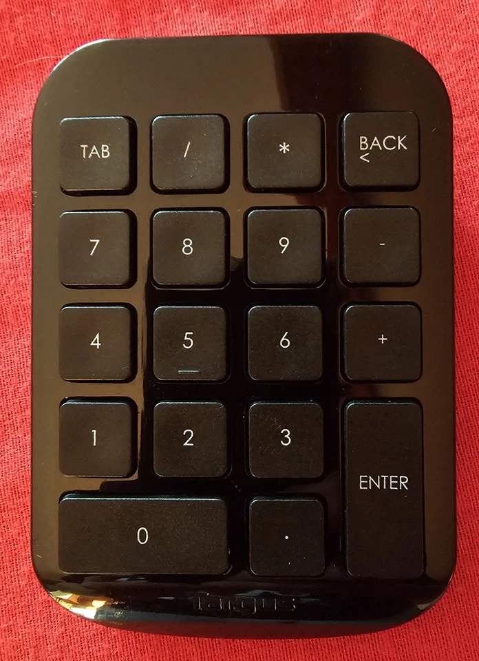 Targus AKP11A Wireless Numeric Keypad - USB - Black AKP11US - TESTED & WORKS - Image 3 of 4