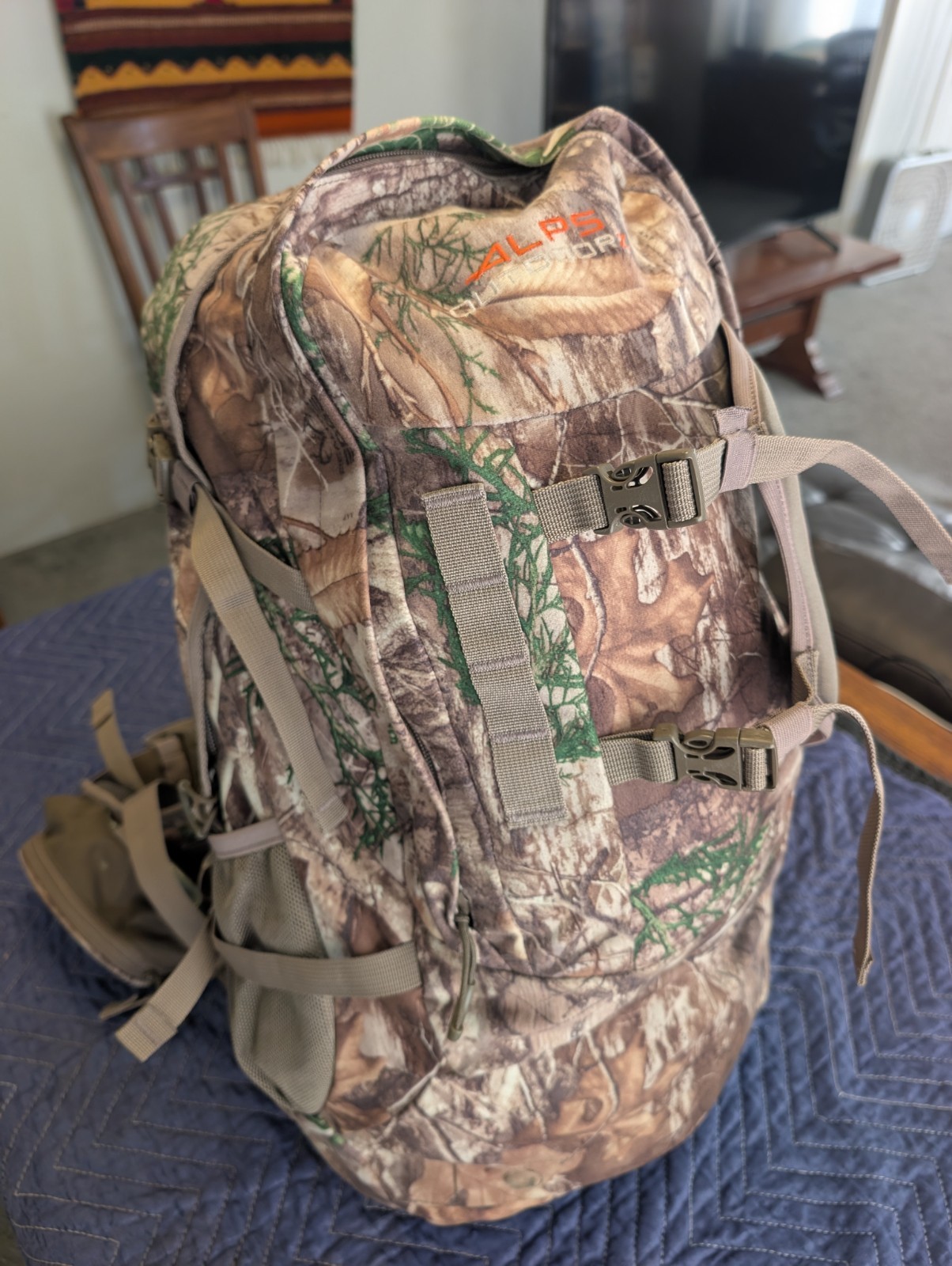 ALPS OutdoorZ Falcon Camo Hunting Pack w/ a Secure Drop-Down