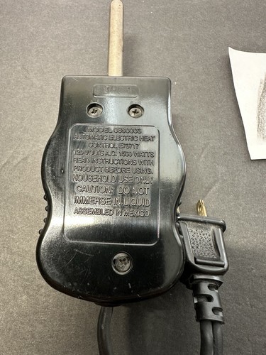 Presto Skillet Griddle Fry Temp Control Probe Power Cord Model # 0690003 - Picture 3 of 5