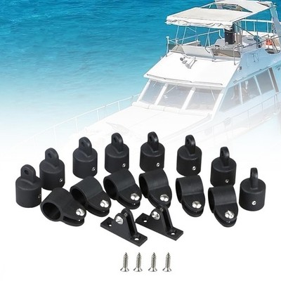 16-teiliges Bimini-Top-Hardware-Set, Backenschieberauge mit Montageschrauben,
