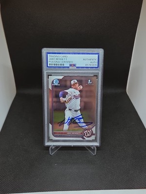 2022 Bowman Chrome 1st Jake Bennett Signed PSA/DNA Boston Red Sox BDC-141 Auto