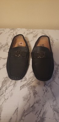 Mario Lopez Slip On Loafers. Womens Black Size 4m, Leather.