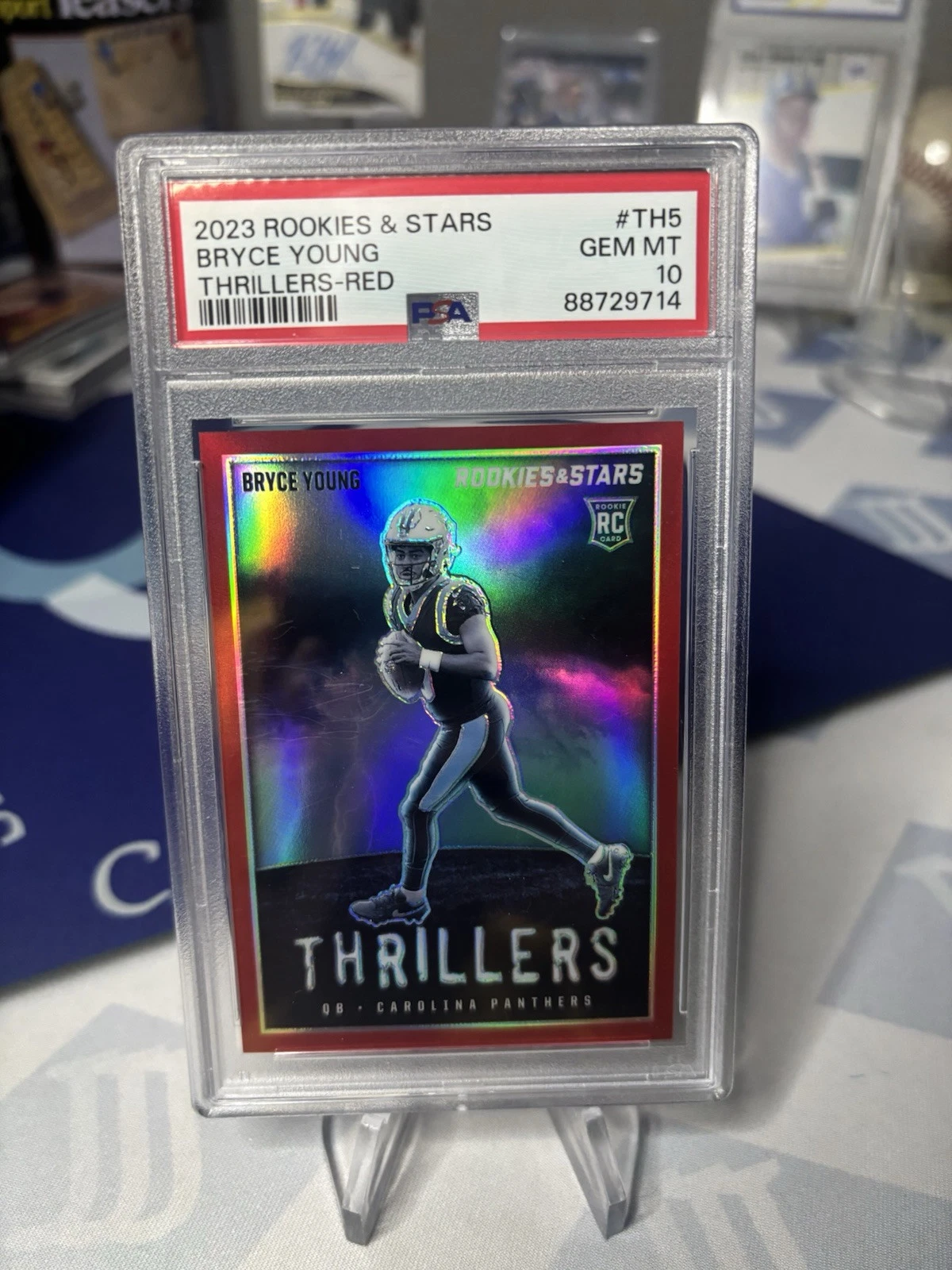 Bryce Young Panini Rookies & Stars Thrillers #TH5 Red