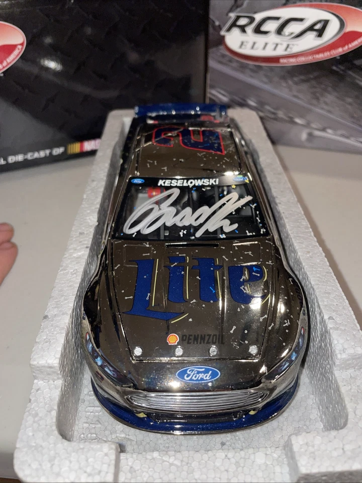 Brad Keselowski 2014 Miller Lite Las Vegas Win Color Cromo Elite ¡1 de solo 25! Foto 2 de 4