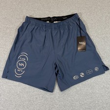 RVCA Men's Yogger Train 2 In 1 Performance Athletic Shorts Blue Small Lined NWT