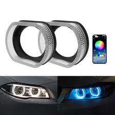 Phare LED Angel Eyes RGB Light pour DRL Daytime Running avec App Control