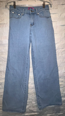 EUC Women's EDIKTED Raelynn Washed Low Rise Jeans Loose Fit Size XS