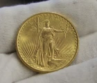 1908 US $20 Saint Gaudens Gold Piece Unc in Euro Bank Card