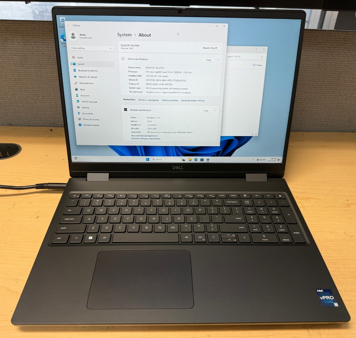 Dell Precision 7680 16” Workstation i9