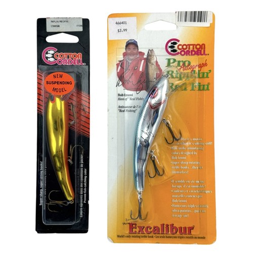 Leurre Crankbait Cotton Cordell Ripplin' Aileron Rouge – Lot #6200 – Très Bon état
