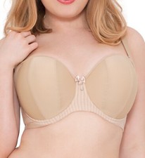 CURVY KATE Biscotti Luxe Strapless Multiway Underwire Bra, US 30L, UK 30HH, NWOT