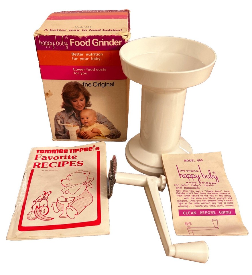 Vintage Happy Baby Food Grinder THE ORIGINAL Model 600 W/Box & Original