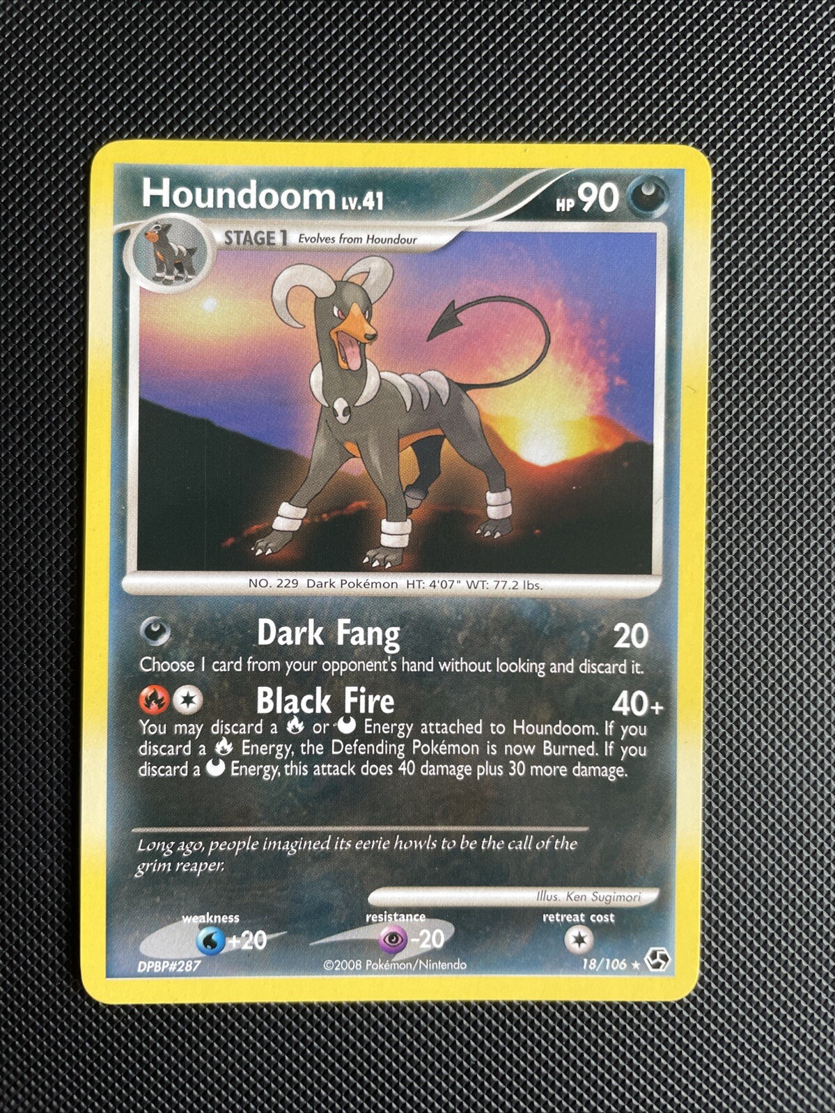 Houndoom 18/106 Non Holo Rare Diamond & Pearl Great Encounters Pokemon TCG - NM