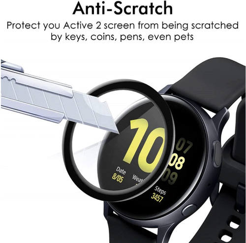 Per Samsung Galaxy Watch Active2 40mm 44mm Full Cover Protezione Schermo Curvo 3D - Foto 2 di 5