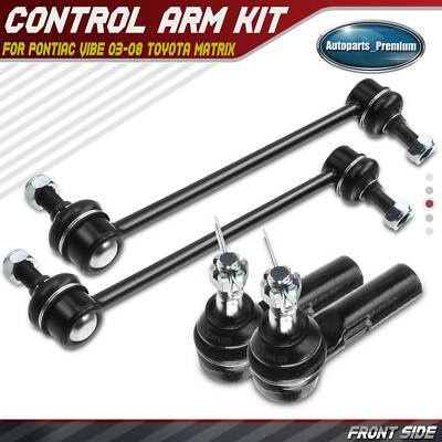 10-Piece Front Control Arm & Tie Rod Kit For Pontiac Vibe / Toyota Matrix - Includes Ball Joints, Detroit Axle
