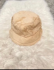 Cream Fluffy Hat Brand New